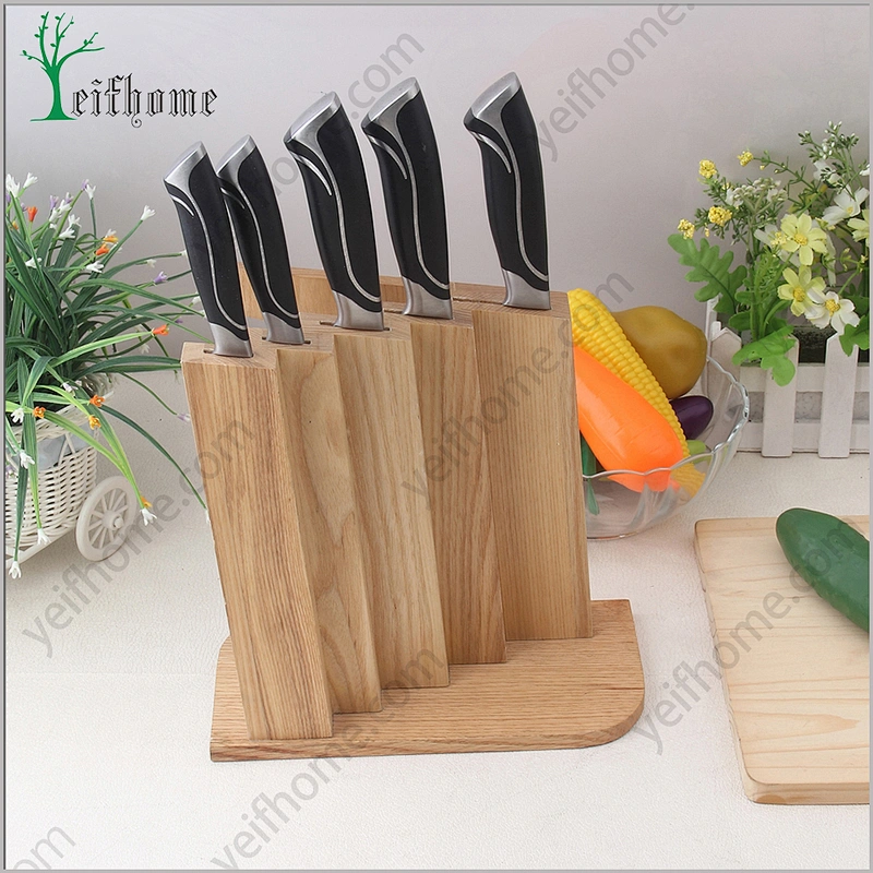 luxury 5 knife sets with stainless steel block