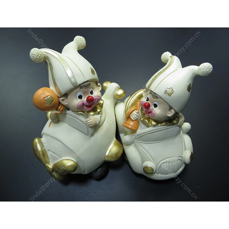 Circus clown Ornaments mold Handmade Soap mould Birthday Cake gift Silicone Molds