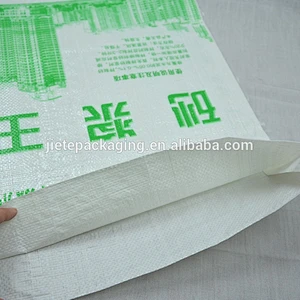 high quality recyclable plastic PP woven mortar, putty packaging bag with ordinary printing 25kg 50kg manufacturer from China
