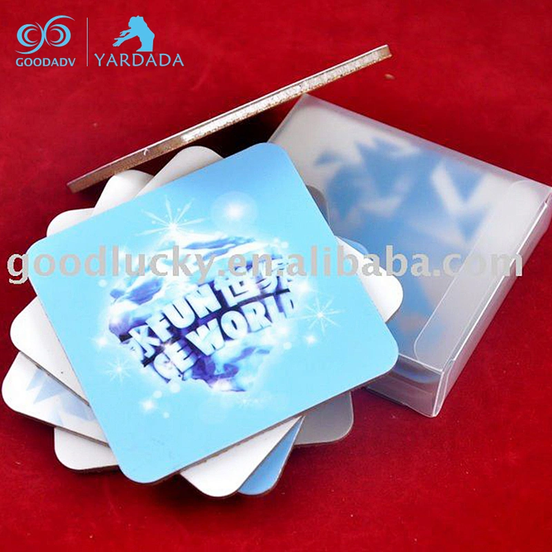 Custom square/round cup coaster/cup mat with logo printed