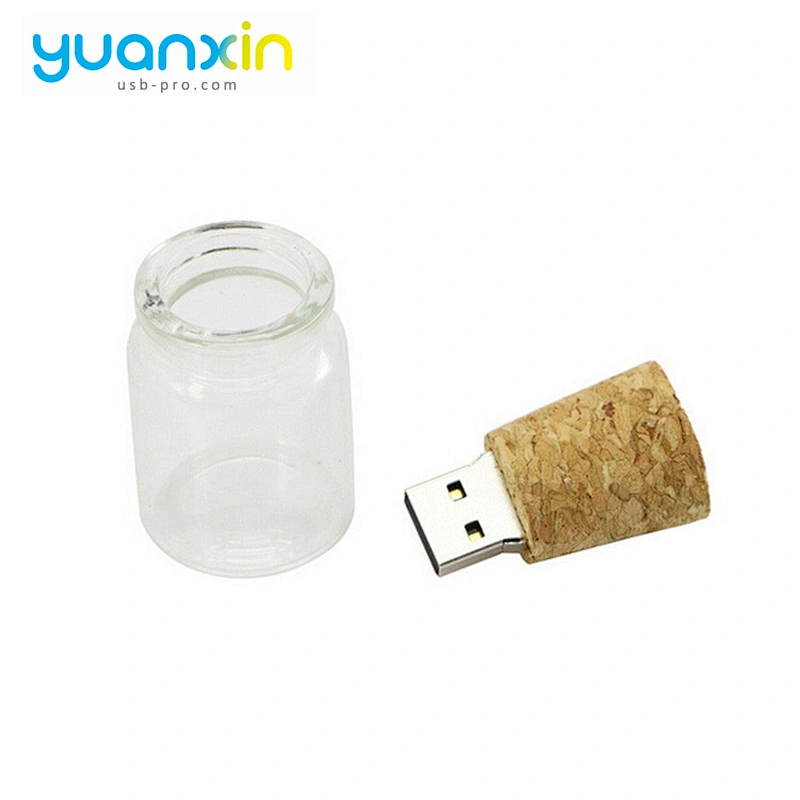 Glass Bottle Shape 64Gb Usb Flash Drive
