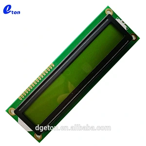 character 1x16 yellow green transflective LCD modulle