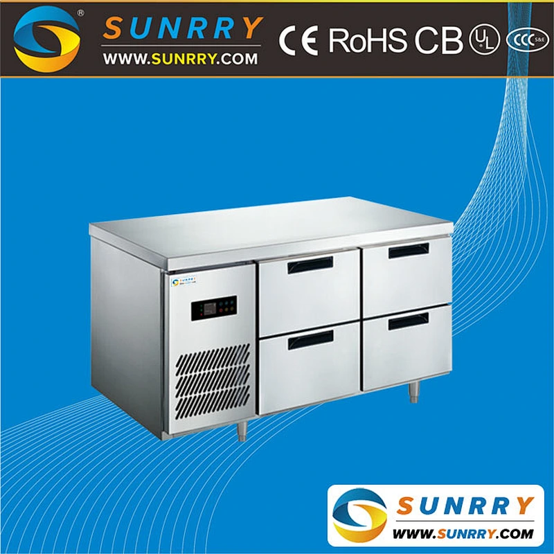 Commerical electronic workbench with freezing table