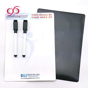 New design magnetic memo message soft dry erase board pen flexible magnet board