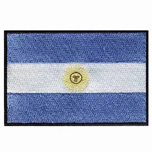 wholesale Argentina embroidery small flag patches in stock