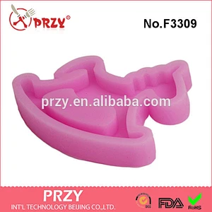 F3309 Carousel Silicone Mold Cake Fondant Candle Molds Sugar Craft Cake Decorating Tools