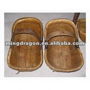 Chinese antique storage bamboo basket