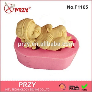 Wholesale sleeping baby silicone mold for fondant