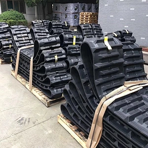 Spare parts excavator track chain rubber tracks