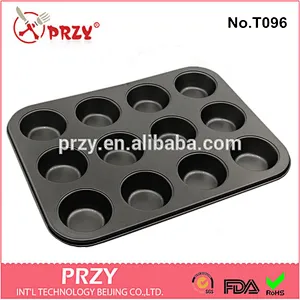 T096 PRZY Large size 12 holes cake muffin pan