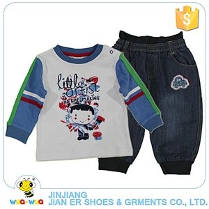 Latest fashion european style spring wear kids boys clothing suit