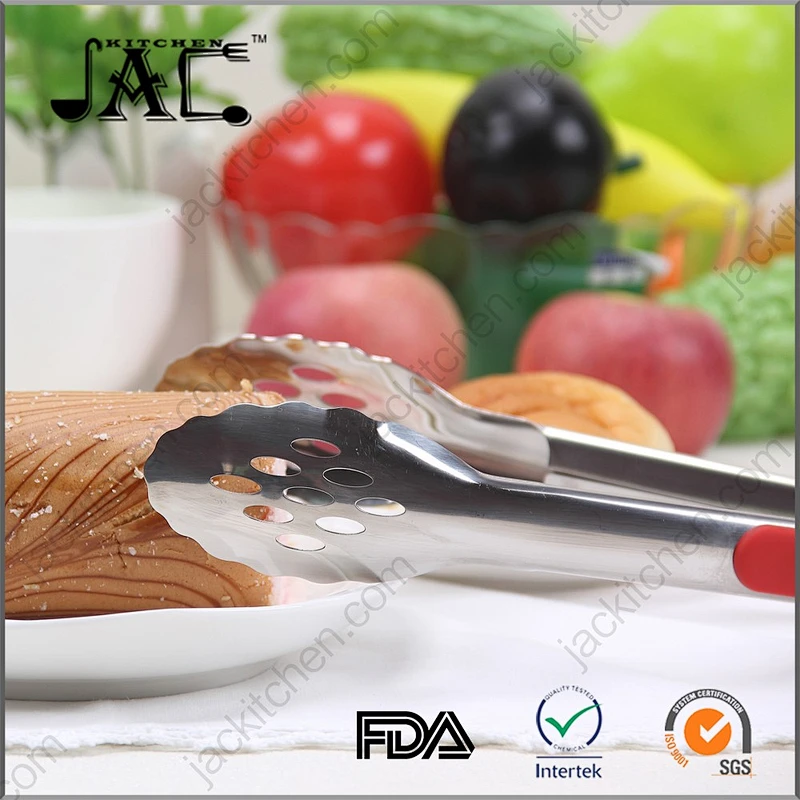 Best Quality Stainless Steel Slotted Tong for Kitchen