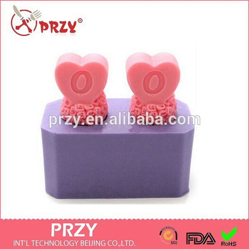 Valentine's day LOVE silicone candle mold/3D soap molds