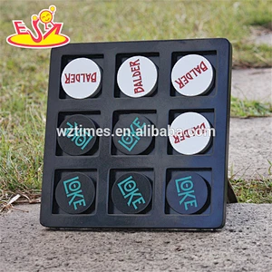 2018 wholesale kids toy wooden tic tac toe new design children toy noughts and crosses game wooden tic tac toe W01B036