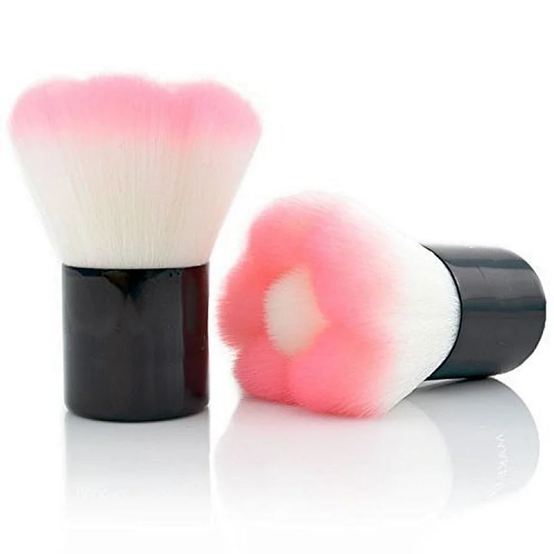 New design cosmetic tools professional makeup brush flower shape kabuki brush