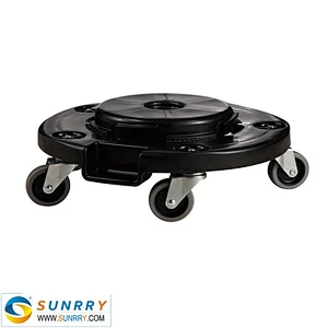 PE heavy duty car dolly for the recycle round container with wheel