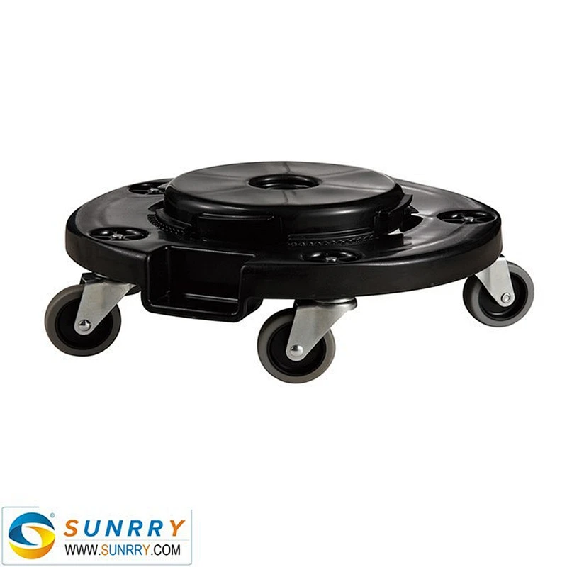 PE heavy duty car dolly for the recycle round container with wheel