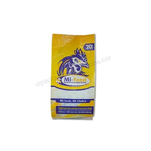 Accept custom 20kg polypropylene pp woven plastic feed packaging bag
