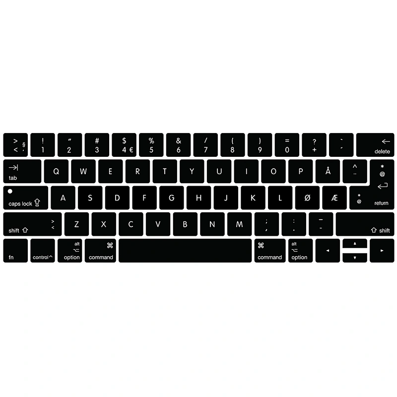 norwegian custom the silicone skin cover laptop skin For macbook pro 13 inch touch bar keyboard skin a1706 a1707