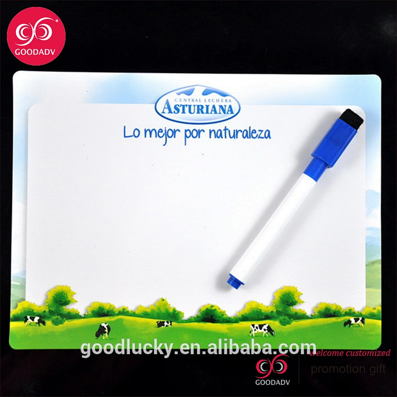 Fridge magnet erase board for writing