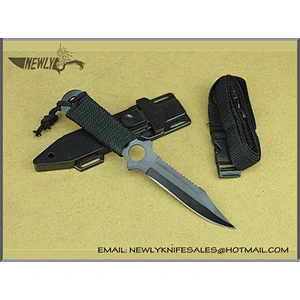 Outdoor ABS Handle Survival Diving Knife 420 Stainless Steel Knife