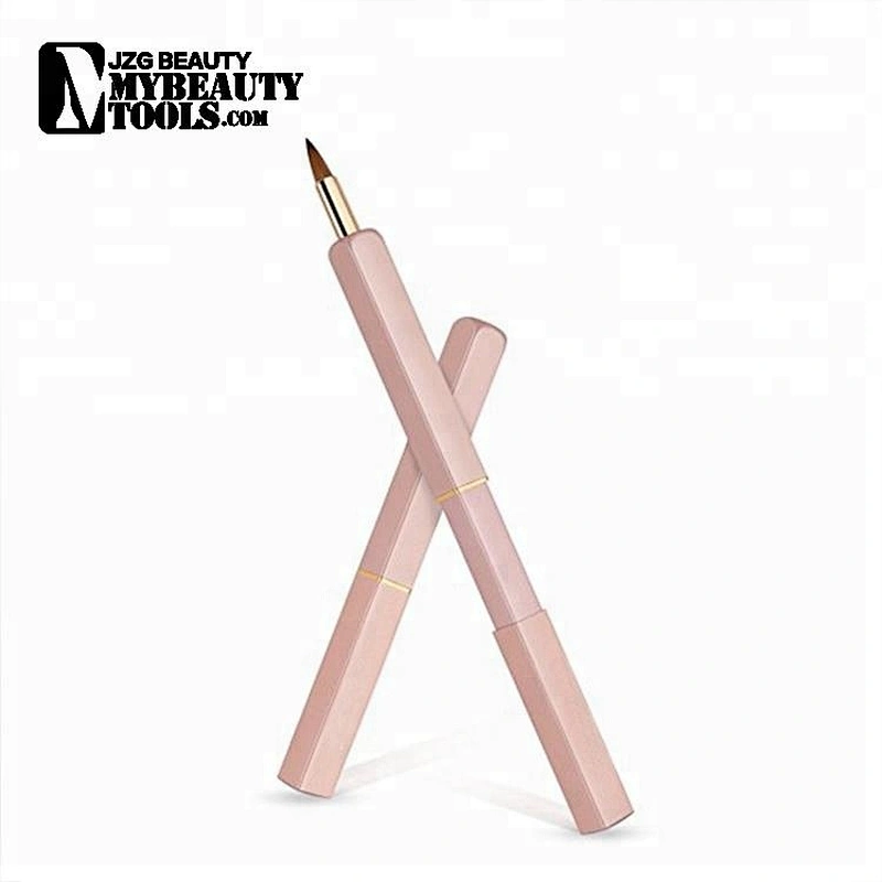 Beauty organic disposable retractable liquid matte glitter lipstick brush private label tube packaging