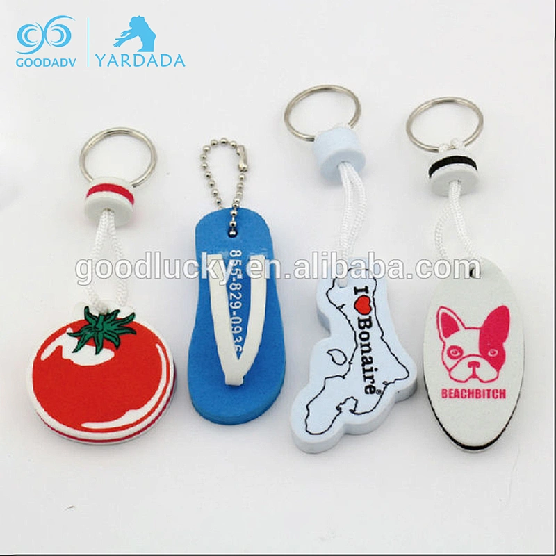 Cheap printing house shape eva keychain with custom
