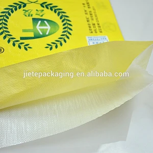 manufacturer safety food grade printed laminated polypropylene woven bags of rice 15kg 25kg 50kg
