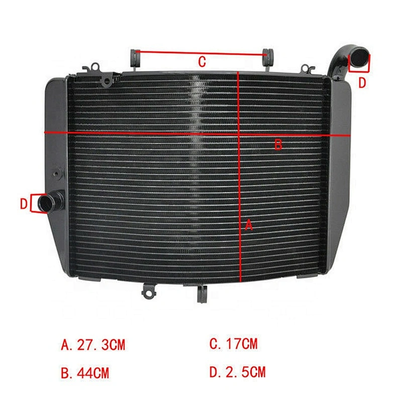 aluminum motorcycle radiator For Honda CBR600RR CBR 600 RR 2007-2014