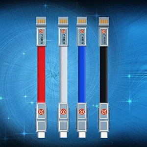 Wholesale Cable3 in 1magnetic 1.35M 8 pin charging usb cable for iPhone cable cord fast charging mobile phone cables