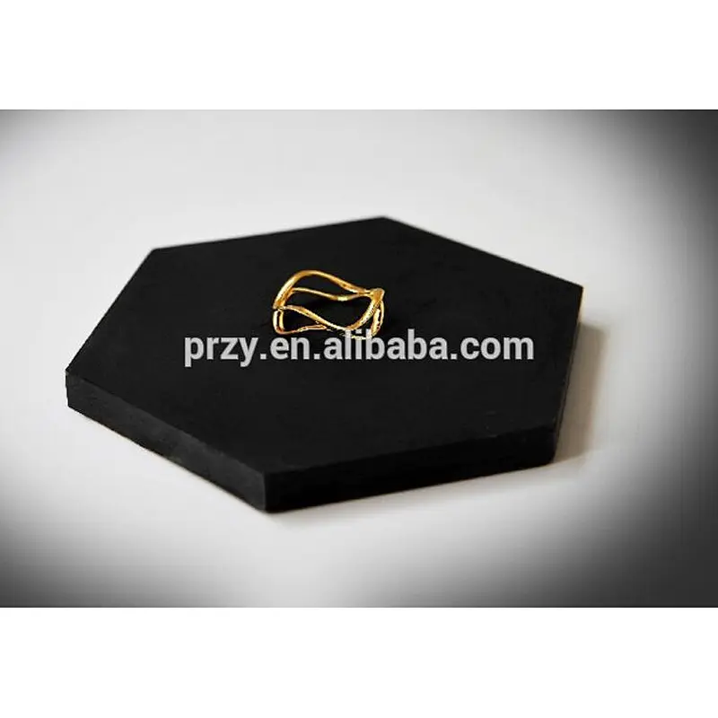 PRZY 2018 new Cement hexagonal tray mold jewelry display tray silicone molds for concrete Nordic