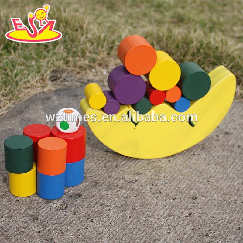 2018 wholesale cheap wooden balance toys for toddlers, educational wooden balance toys for toddlers W11F064