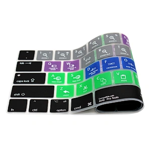 Stock Lot Waterproof Avid Pro Tools Functional silicone keyboard skin for macbook pro touch cover a1706 a1707 keyboard laptop
