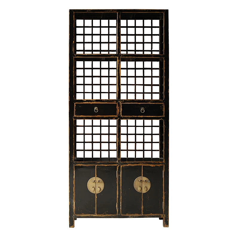 wholesale rustic reclaimed wooden storage bookcase, study room furniture