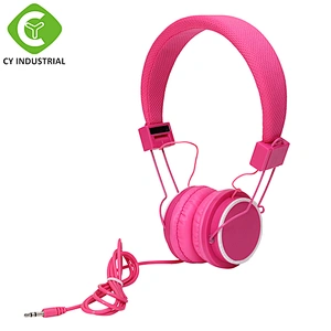 wholesale china factory 40mm speaker earphones wired noise cancelling headphone with mic