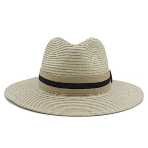 Fashion Men Women Paper Straw Panama Hat Woven Paper Straw Hat In Hollow