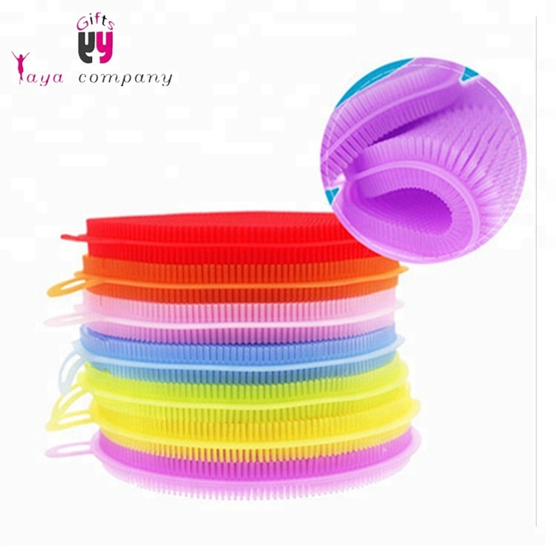 antibacterial silicone dish scrubber with different shaped