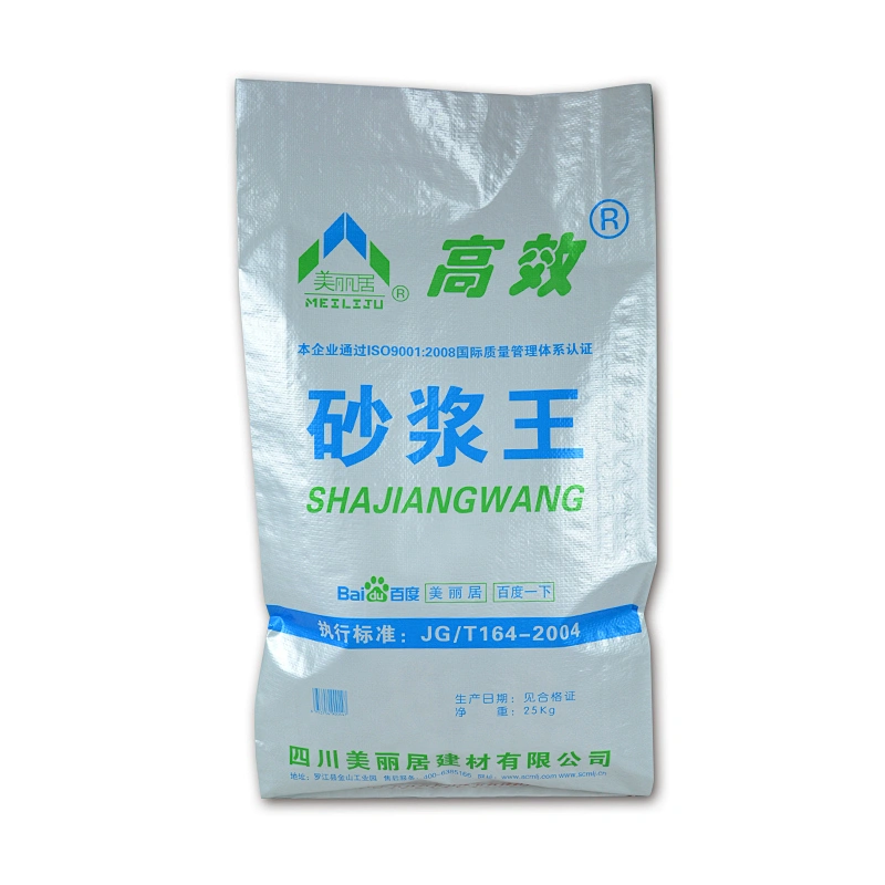 Construction Industrial use white plastic 25kg putty powder packing bag with printing