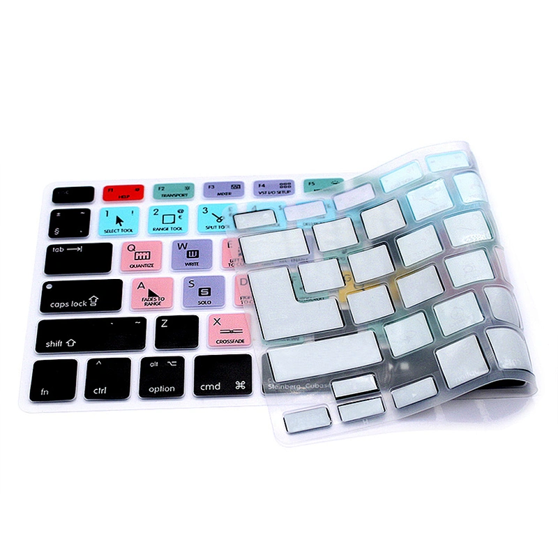 InDesign/Steinberg/Cubase/Studio/PS Shortcut Keys Silicone Keyboard Cover for Macbook Multi-language Hotkey Protection Film