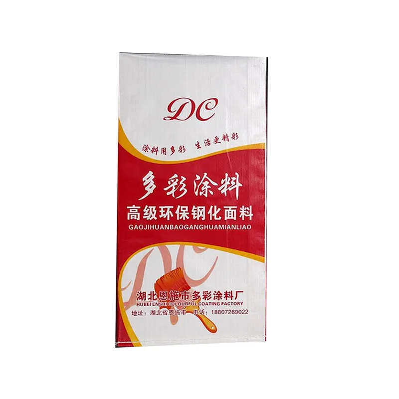 Custom color printing woven bag for paint, bag on valve