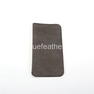 Men's PU Leather Monocolor Sunglasses Pouch