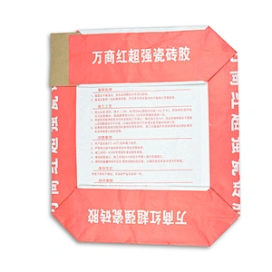 Custom order 20kg bottom square self closes kraft paper valve bag for cement packing