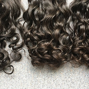 The best seller all over the world 16 inch deep wave cuticle aligned malaysian hair bundles with closure