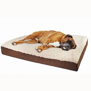 Bed Cushion Mat Pad for Dog Cat Kennel Crate Cozy Soft Memory Foam Washable