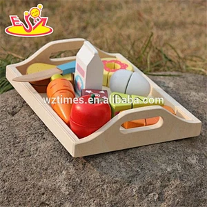 wholesale preschool food set toys wooden kids play food new design wooden kids play food W10B184