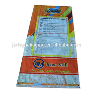 Agriculture use 25kg bopp laminated plastic pp woven rice packing bag export Philippines,Dubai