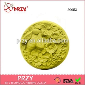 silicone bee and blossomes Soap mold