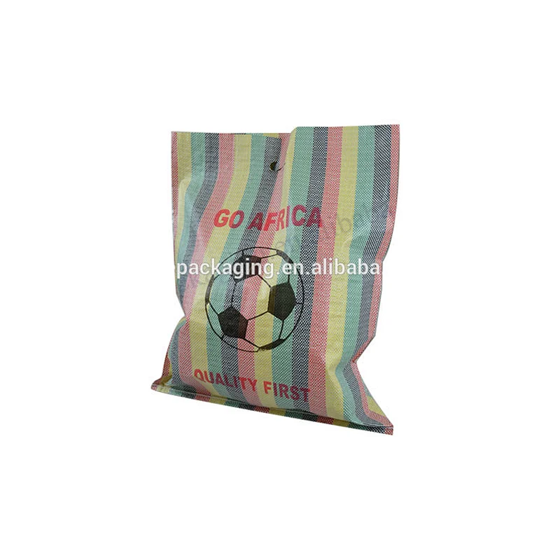 Cheap strong pp woven shopping bag with D handle