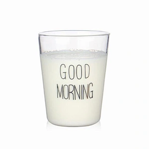 Fashionable Japanese 400ml glass breakfast milk cup juice cup frozen drink glass cups for house