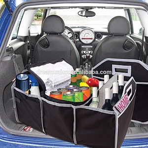Car Truck SUV Van Trunk Organizer Portable Collapsible Removable Thermal Cooler auto storage bag folding Fashionable